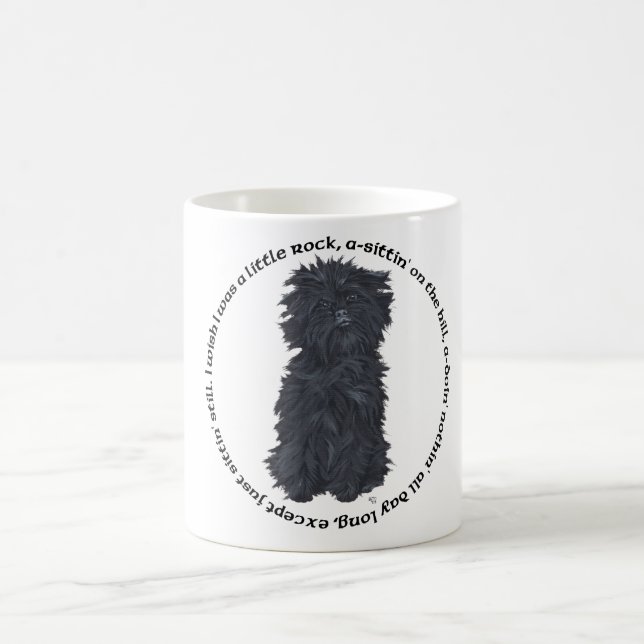 Caneca De Café Canção do Affenpinscher (Centro)