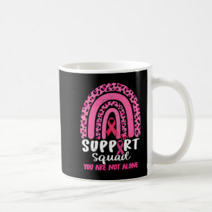 Caneca De Café Cancer A Quadrado de Mama de Suporte ao Arco-Íris 