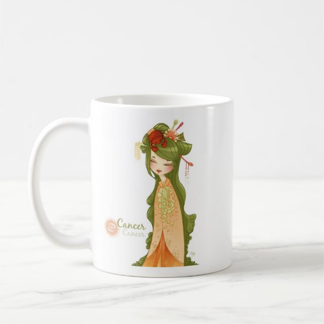 Caneca De Café Cancer astrológico de Mug signe (Esquerda)