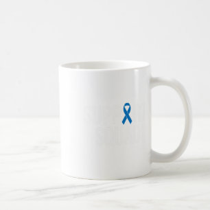 Caneca De Café Cancer Colorectal Cancer Azul