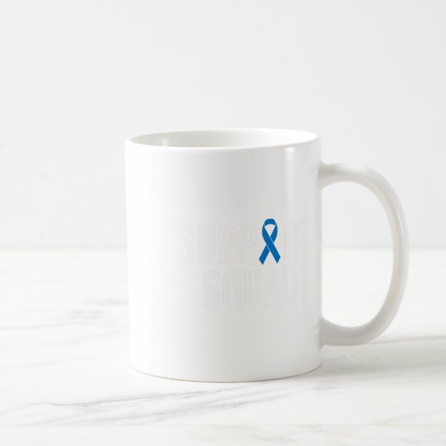 Caneca De Café Cancer Colorectal Cancer  Azul (Direita)