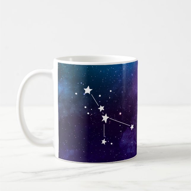Caneca De Café Cancer Constellation Zodiac Mug (Esquerda)