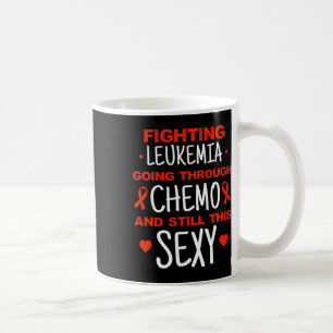 Caneca De Café Cancer de consciência Leucemia Lutadora Leucemia S