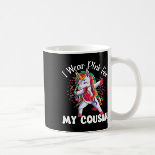 Caneca De Café Cancer De Consciência Unicórnio Eu Visto Rosa Para