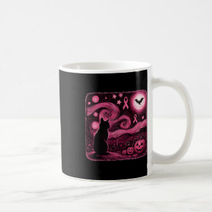 Caneca De Café Cancer de Dia das Bruxas de Van Gogh Rosa