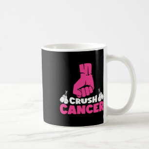 Caneca De Café Cancer de Esmagamento Cancer de Fita Cor-de-Friso 