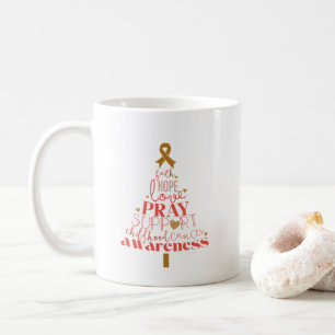 Caneca De Café cancer de infância consciência das árvores de Nata