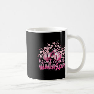 Caneca De Café Cancer de mama Consciência cor-de-rosa Boxando Luv