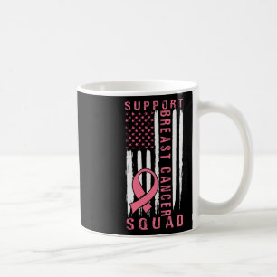 Caneca De Café Cancer de Mama em Quadrado de Suporte - Quadrado d