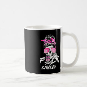 Caneca De Café Cancer de Mama Fck Mulheres Guerreiras Rosa Fita M