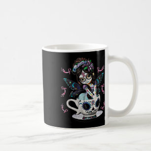 Caneca De Café Cancer de Mama Menina Açúcar Caveira Figurino Hall