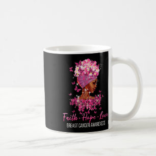 Caneca De Café Cancer de mama Sensibilização fé esperança amor bo