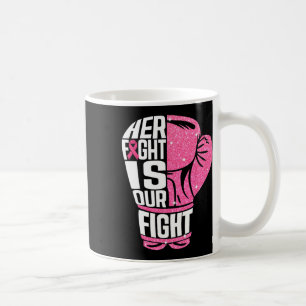 Caneca De Café Cancer De Mama Sua Luta É Nossa Luta Contra As Luv