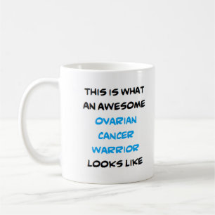 Caneca De Café câncer de ovário guerreiro, incrível