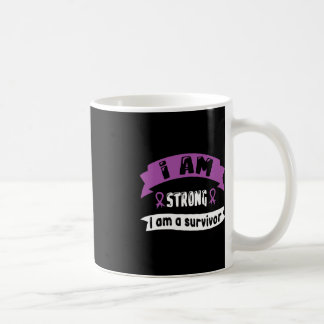 Caneca De Café Câncer de pâncreas Eu Sou Forte Eu Sou Sobrevivent