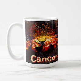 Caneca De Café Cancer de praia costeira náutica do caranguejo per