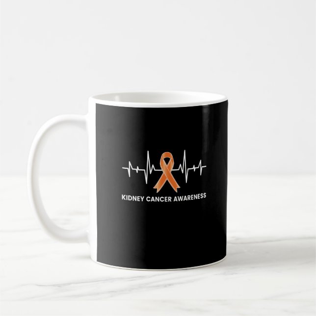 Caneca De Café Cancer de rim Survivor Support Warrior (Esquerda)