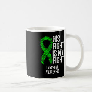 Caneca De Café Cancer De Sangue A Luta Dele É A Minha Luta Contra