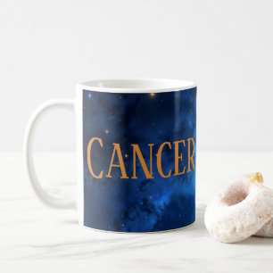 Caneca De Café Cancer e Cosmos - Mug de café astrológico