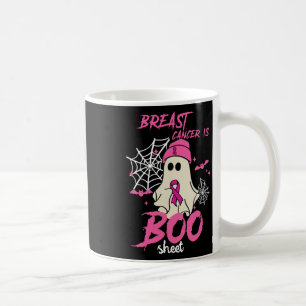 Caneca De Café Câncer É Folha de Boo Halloween Conscientização do