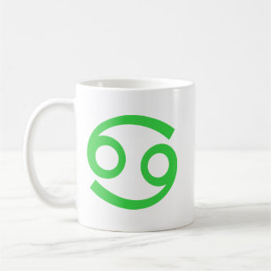Caneca De Café Cancer em verde