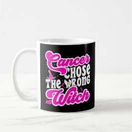Caneca De Café Câncer Escolheu a Bruxa Errada Câncer de Mama Engr