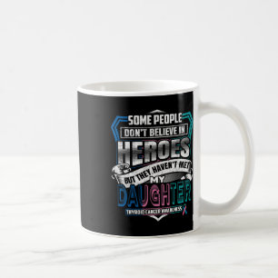 Caneca De Café Cancer Guerreiro Eu Visto Teto Cor-De-Rosa Azul Pa