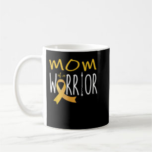 Caneca De Café Cancer infantil, mãe de um guerreiro