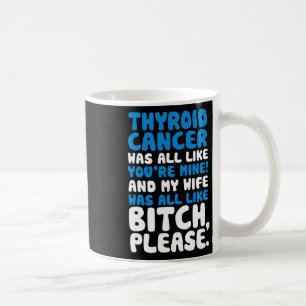 Caneca De Café Cancer Minha Esposa Apoio Citação Divertida