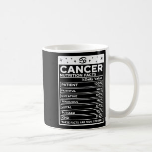 Caneca De Café Cancer Nutricional, Design bodiaco, Cancer
