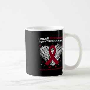 Caneca De Café Cancer sanguíneo Borgonha Godchild Multiple Myelom