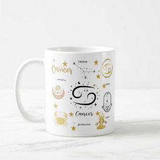 Caneca De Café Cancer - Sinal Zodiac Mug