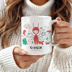Caneca De Café Cancer Zodiac Mug, Cancer - Sinal de estrela
