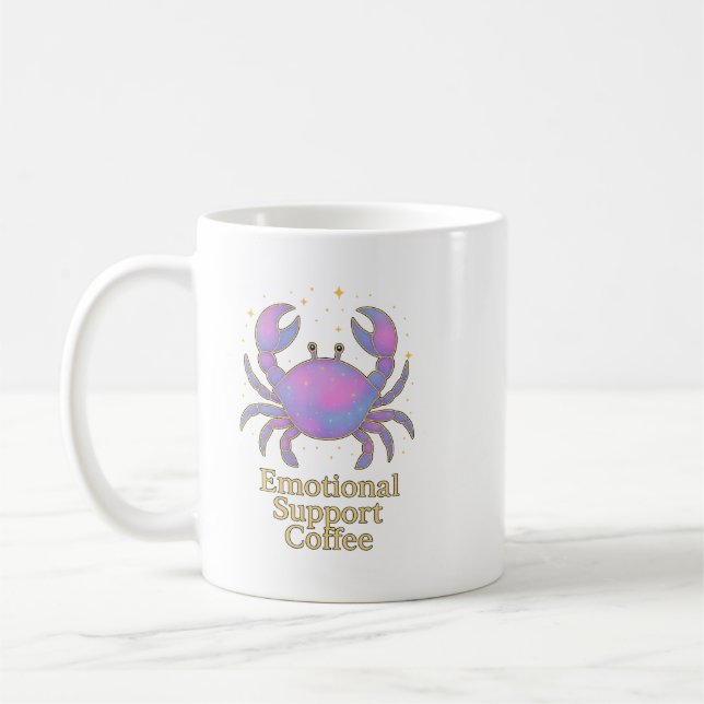Caneca De Café Cancer Zodiac Mug – Emotional Support Coffee mug (Esquerda)