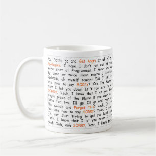 Caneca De Café Canções Líricas