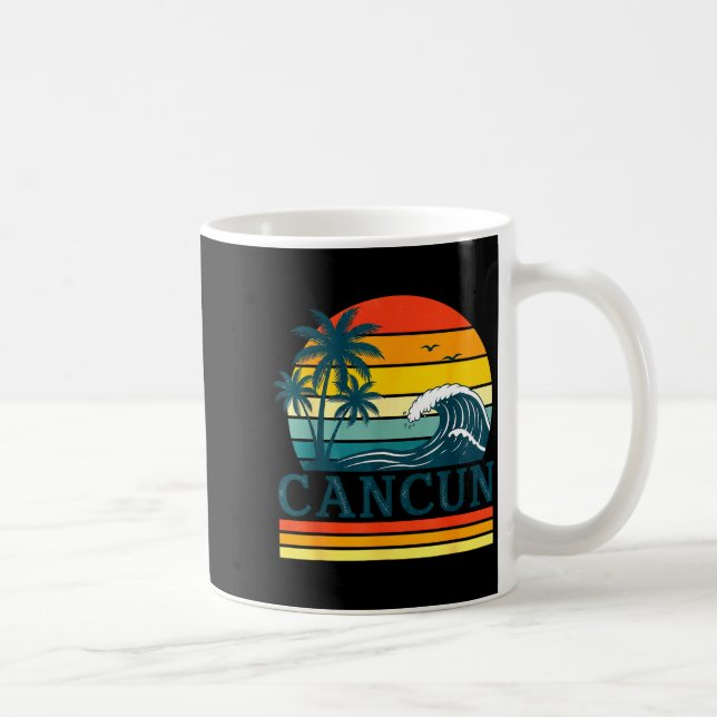 Caneca De Café Cancun Holiday Christmas Trip Vacation Matching  (Direita)