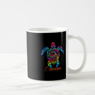 Caneca De Café Cancun México Praia de Tartaruga Marinha Férias Vi