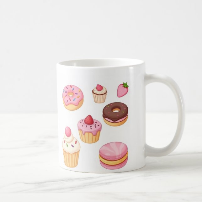 Caneca De Café Candi Bonito - Design Comida Adorável (Direita)