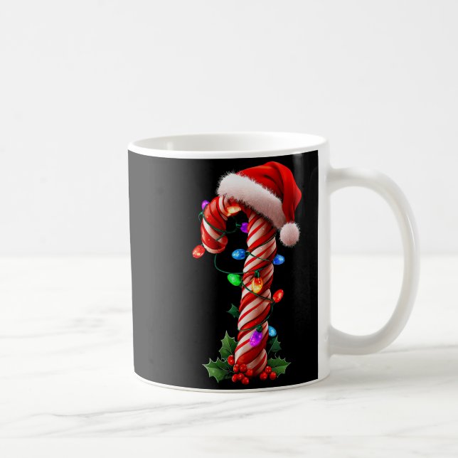 Caneca De Café Candy Cane Christmas Design Boys Girls Kids Adults (Direita)