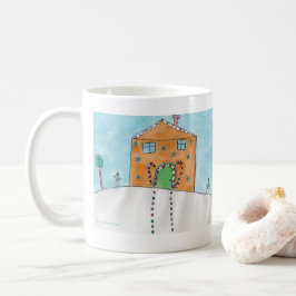 Caneca De Café Candy Cane Cottage - KidsArt para CHOC