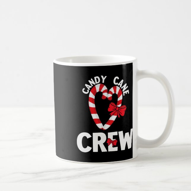 Caneca De Café Candy Cane Crew Funny Christmas Sweet Candy Merry  (Direita)