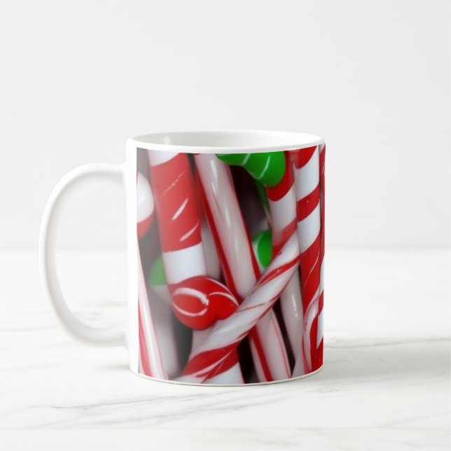 Caneca De Café Candy Cane Holiday Mug Natal (Esquerda)