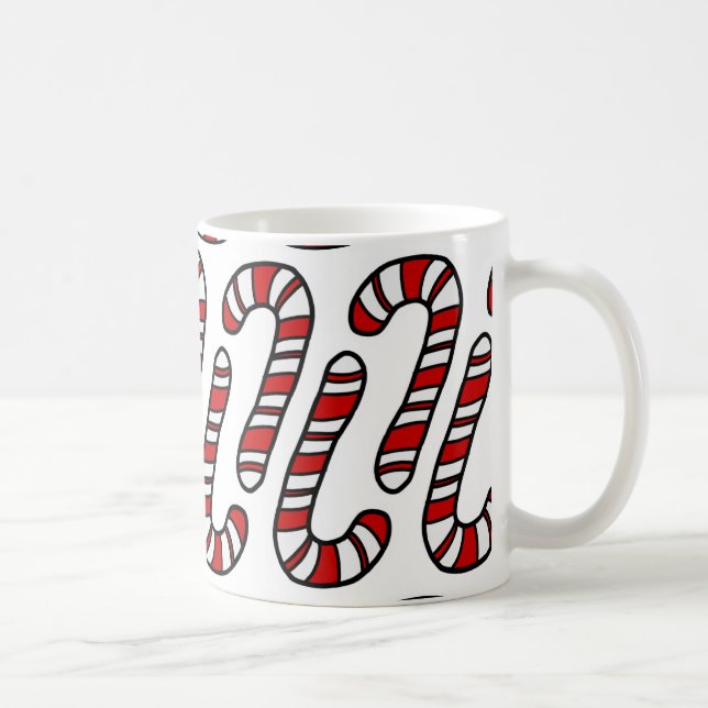 Caneca De Café Candy Canes (Direita)