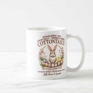 Caneca De Café Candy Co. Vintage Easter Bunny Páscoa