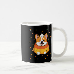 Caneca De Café Candy Corn Cute Corgi Dog Spooky Halloween Men