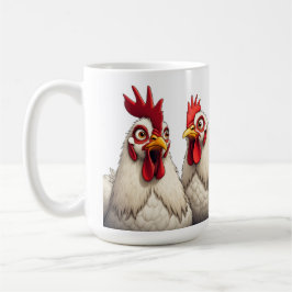 Caneca De Café "Candy & Joe White Leghorn"