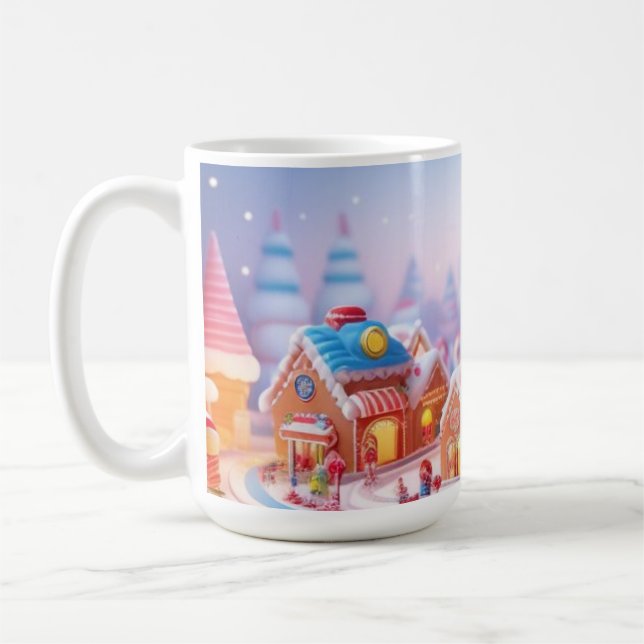 Caneca De Café Candyland/Fantasy Town/Mug (Esquerda)