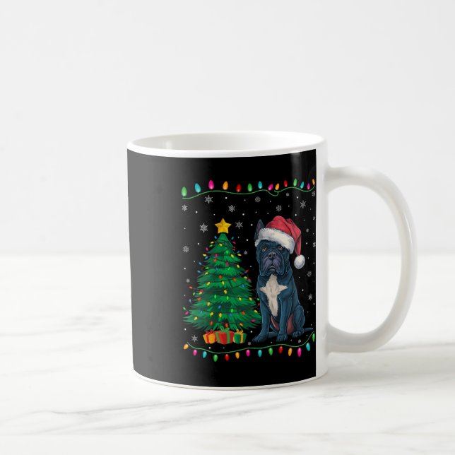 Caneca De Café Cane Corso Cão Santa Hat Homens Mulheres Crianças  (Direita)