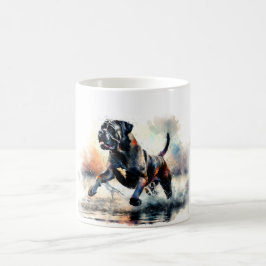 Caneca De Café Cane Corso de Cane, com uma aquarela