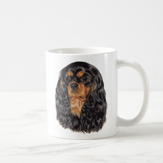 Caneca De Café Caneca: A felicidade é um rei descuidado Charles… (Direita)